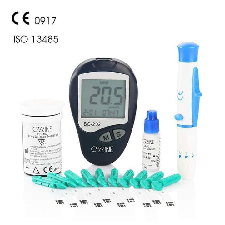 TEST ET LANCET DE DIABÈTE GLUCOMÈTRE GLYCÉMIE