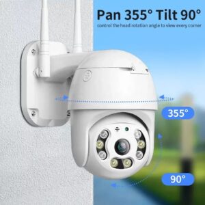 Camera wifi ptz extérieure 355 degré hd ip66 gros