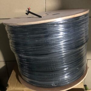 Câble ethernet rj45 outdoor Utp cat 6 + 2cables electrique