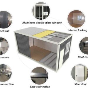 Bureau: conteneur 3m × 3m